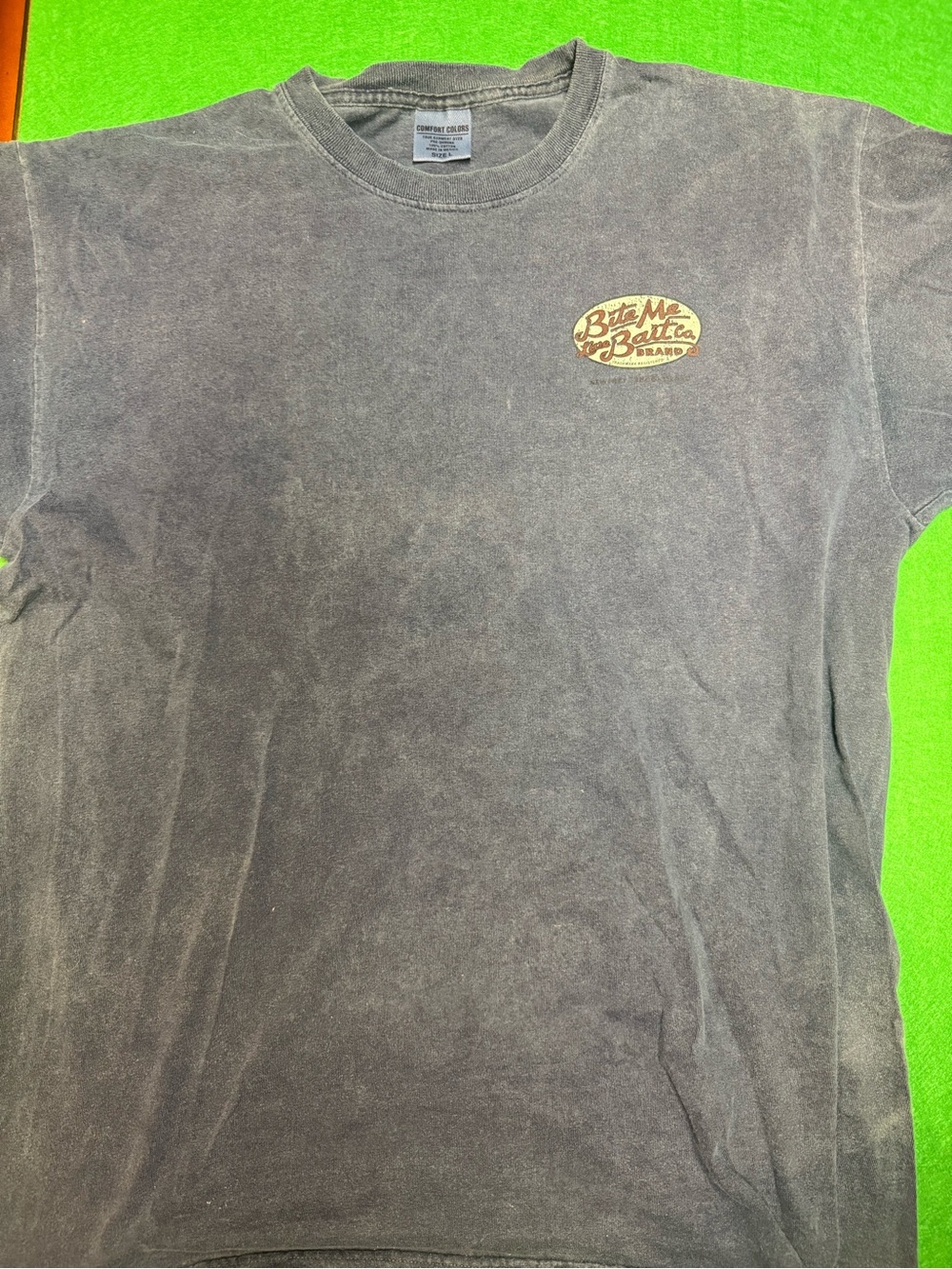 Comfort Colors Men's Faded Black Short Sleeve Tee with Small Chest Logo